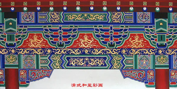 南城街道中国建筑彩画装饰图案